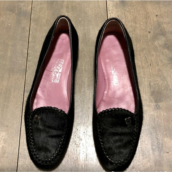 Salvatore Ferragamo Shoes - FARAGAMO CALF HAIR WHIPSTITCH TRIM LOAFERS